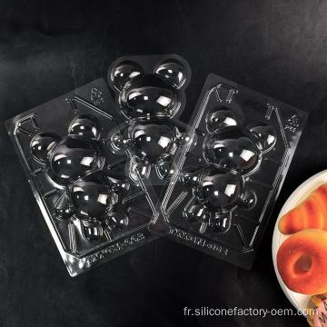 Moules de chocolat en silicone en plastique